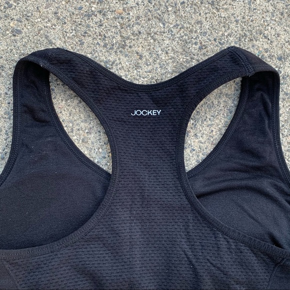 Jockey Black Racer Back Chest Padded Sports Bra| M - Picture 5 of 6